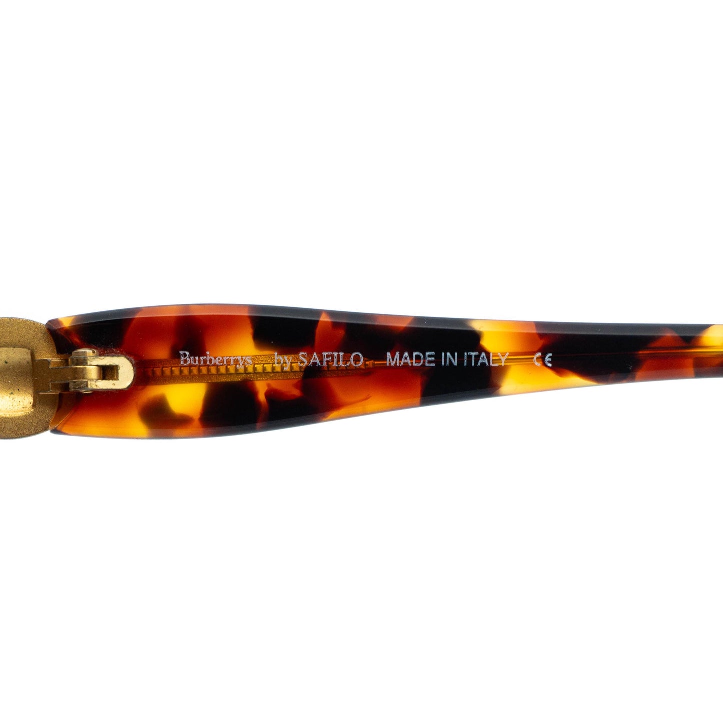 Burberry B 8267 Oval Tortoise Gold Sunglasses Vintage