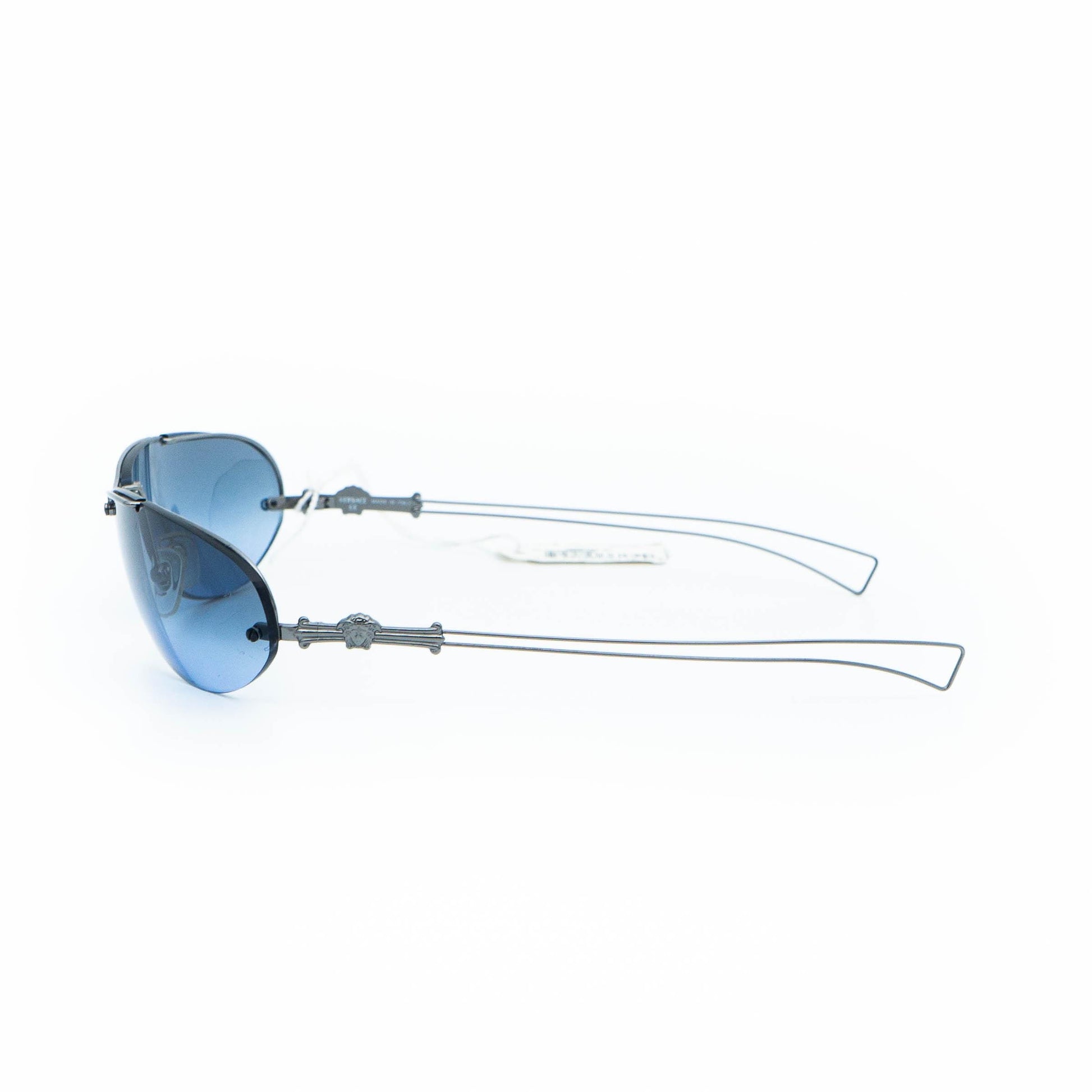VERSACE mod 2006 Medusa oval blue vintage sunglasses