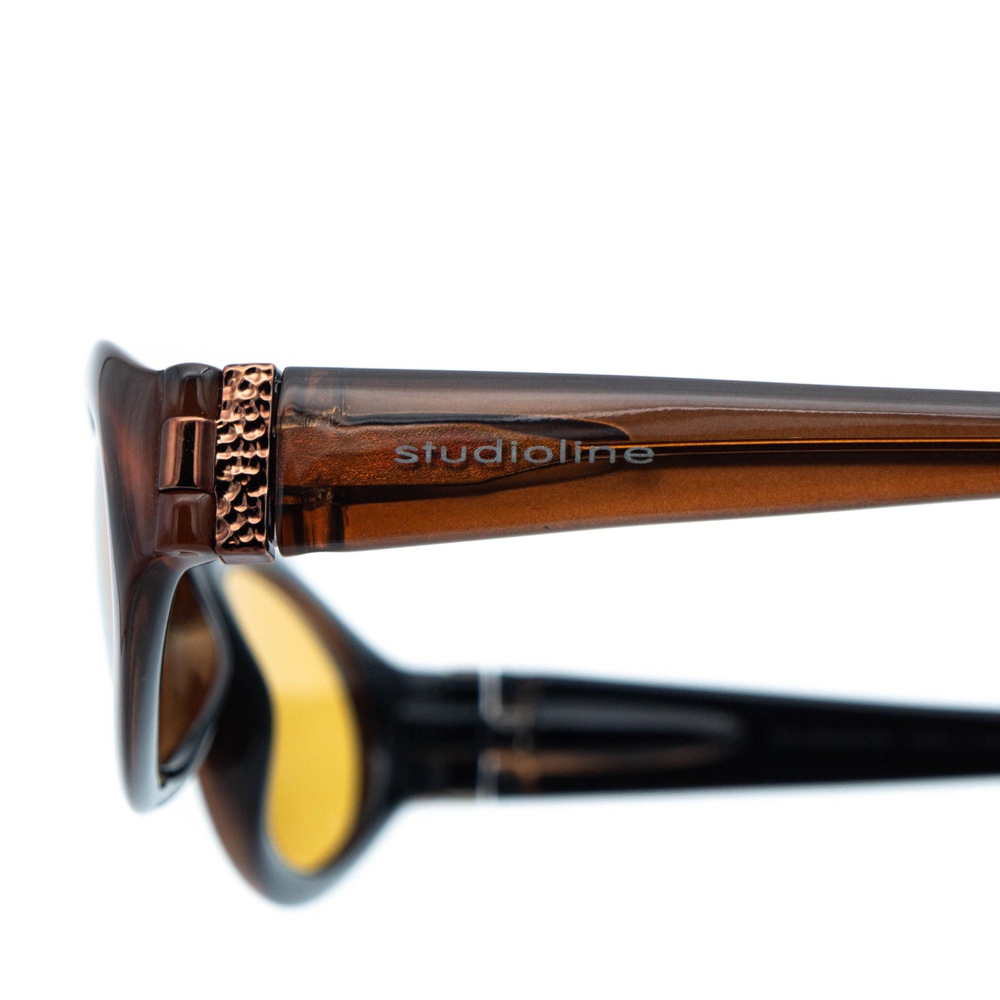 Studioline 7041 Brown Oval Sunglasses Vintage