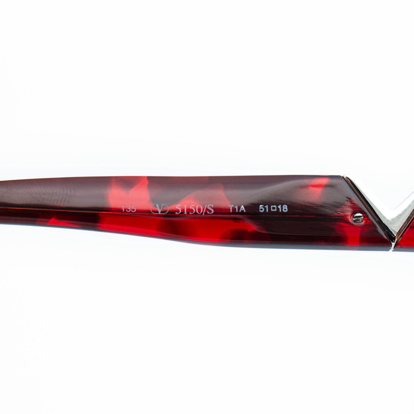 Valentino 5150/S Red Oversized Sunglasses Vintage