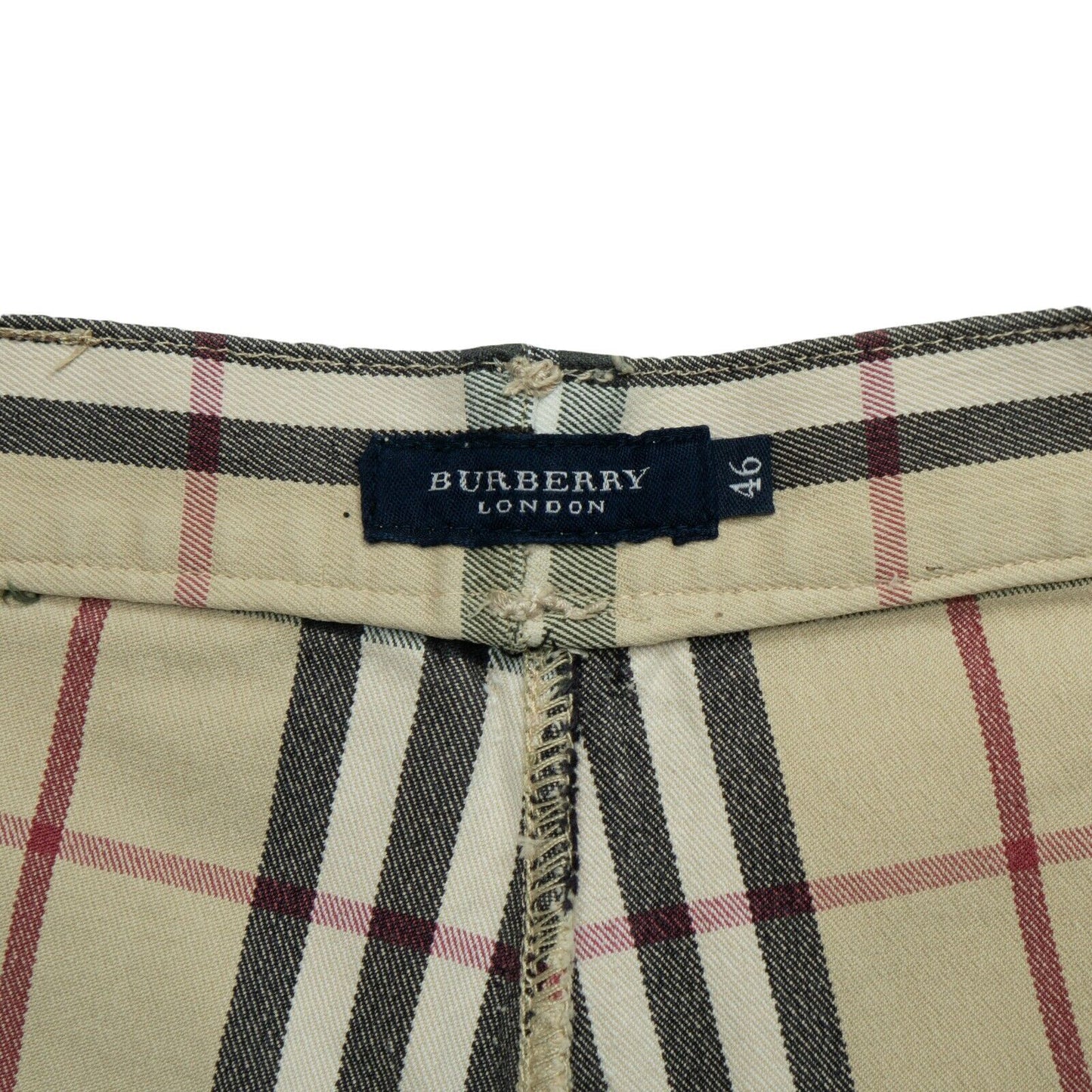 BURBERRY Check Monogram Pants Women Vintage 00s