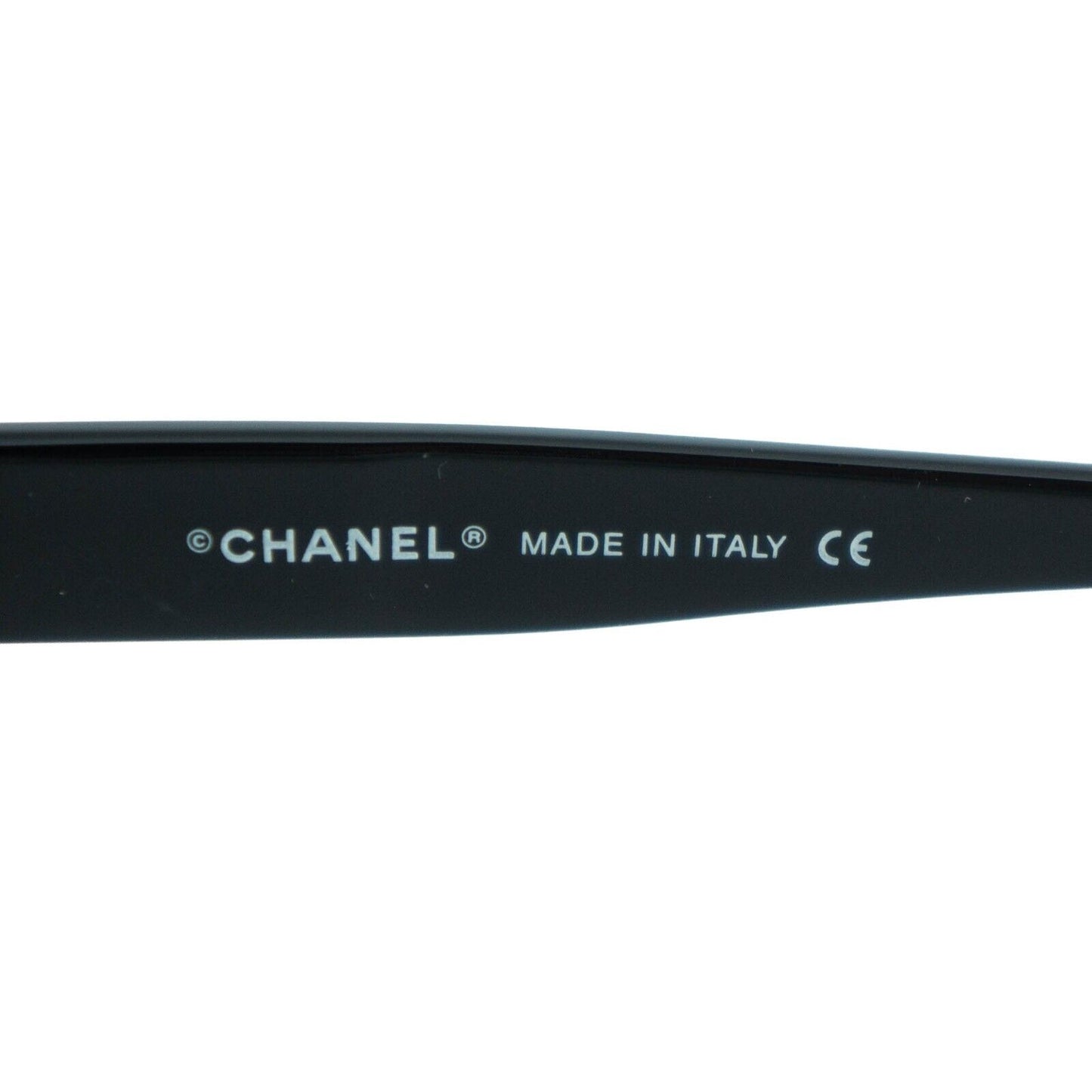 CHANEL 5065 CC Black Yellow Shield Sunglasses Vintage 90s 00s