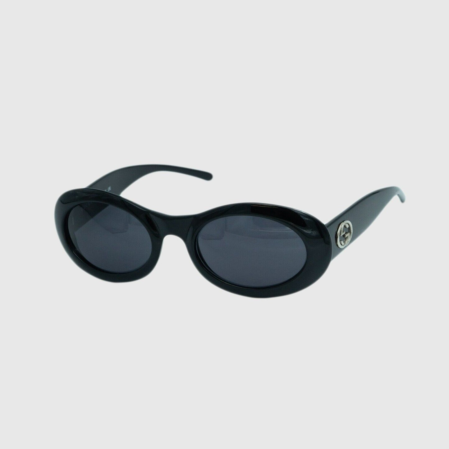 GUCCI GG 2400 Oval Black Sunglasses Vintage 90s 00s