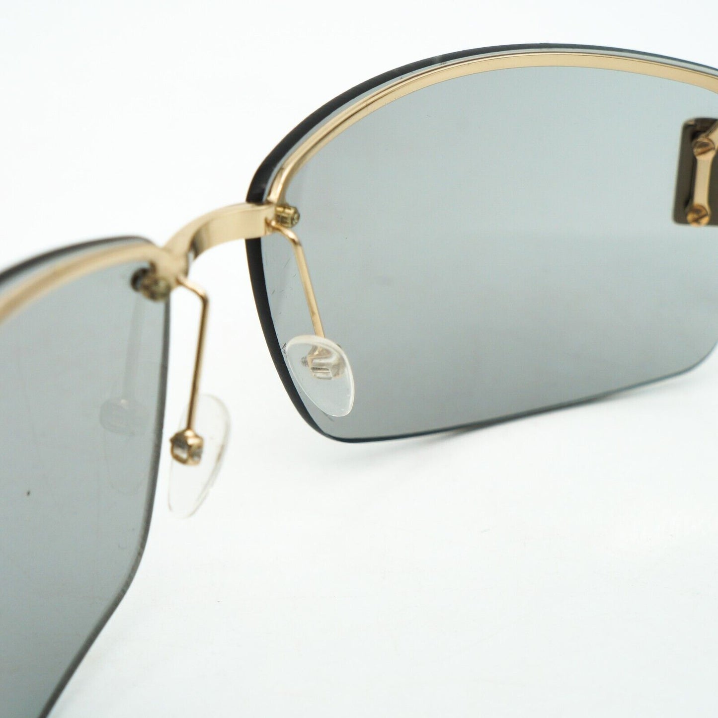 GUCCI GG 1800 Rimless Black Sunglasses Vintage 90s 00s