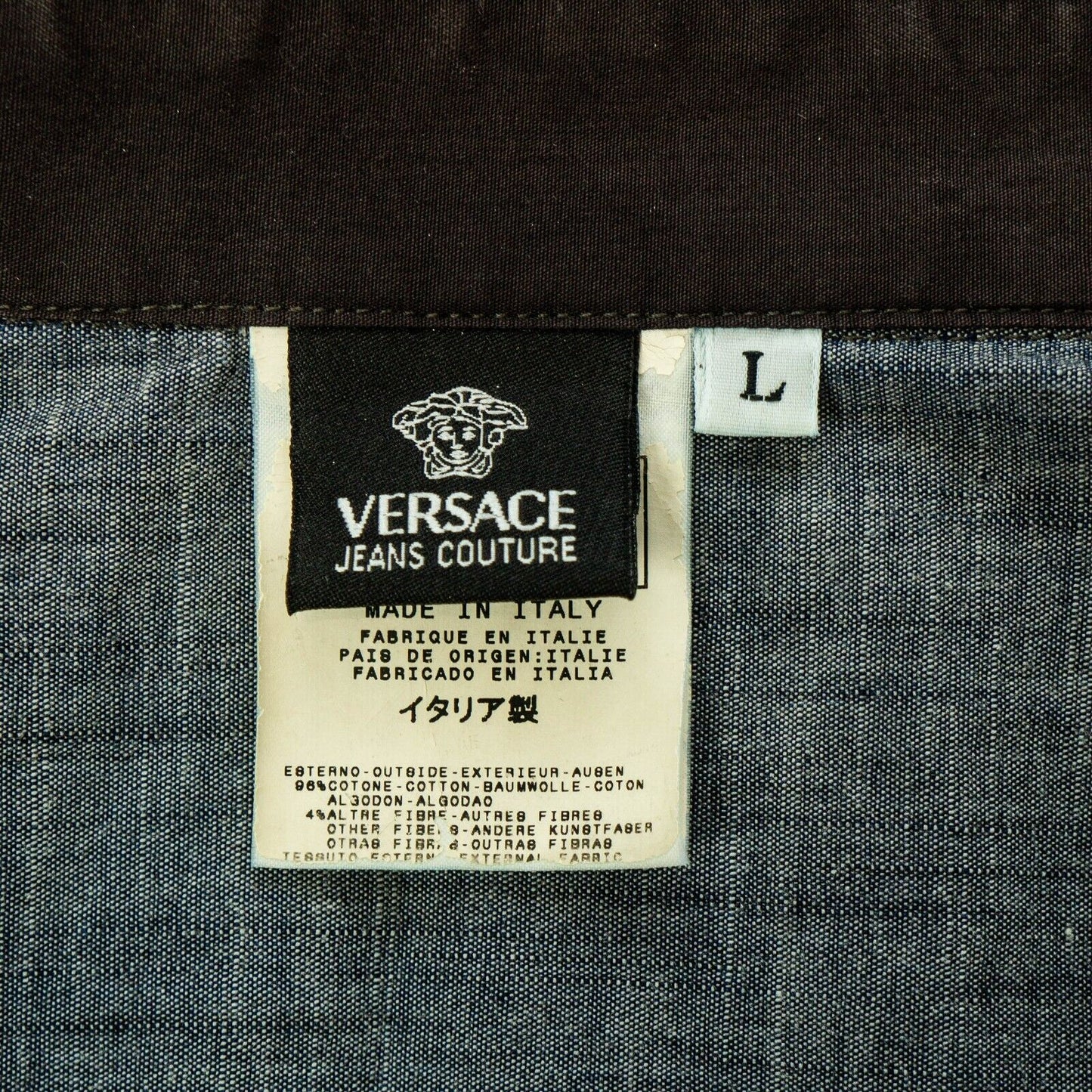 VERSACE Jeans Couture Short Sleeve Shirt Vintage 90s