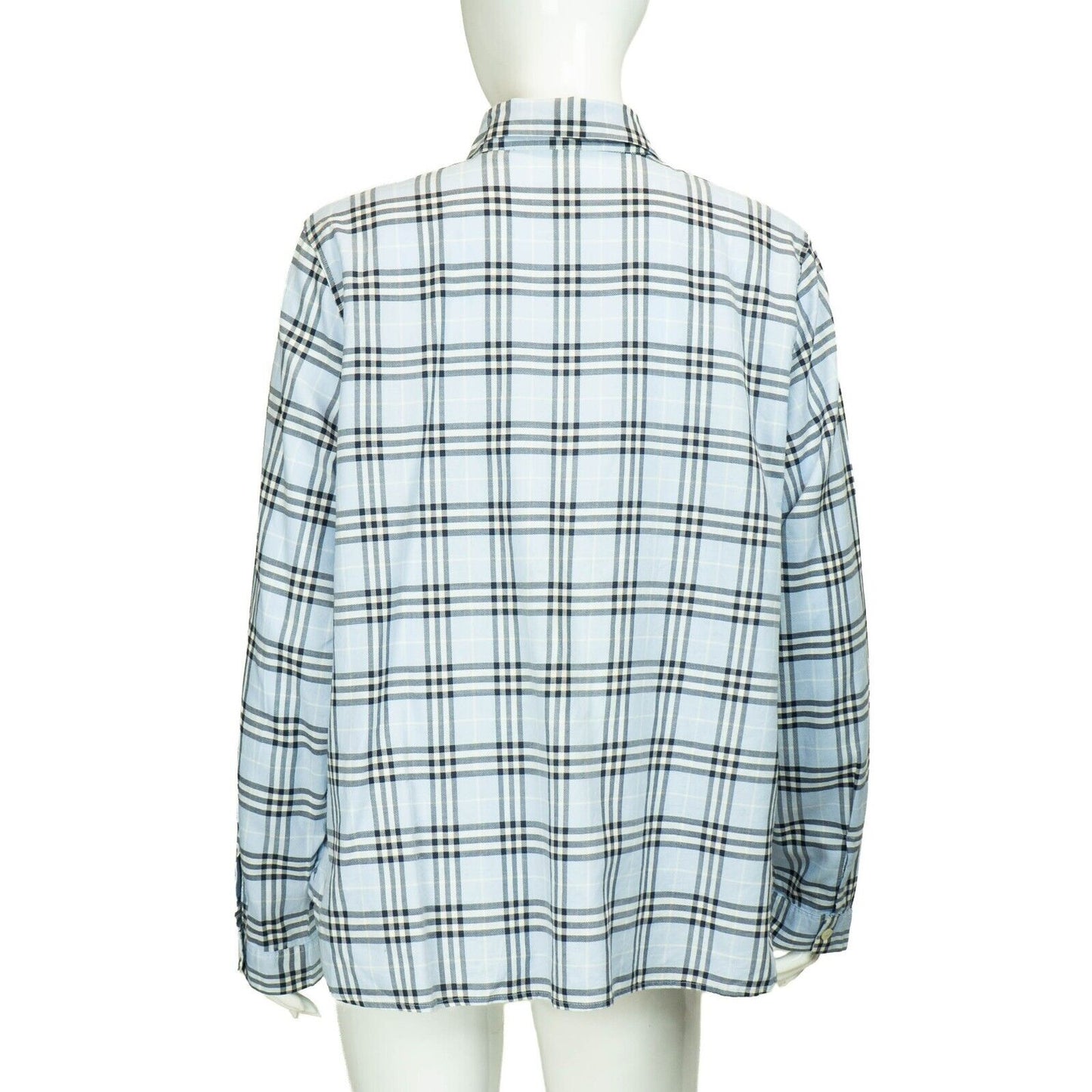 BURBERRY Check Blue Monogram Shirt VIntage 00s