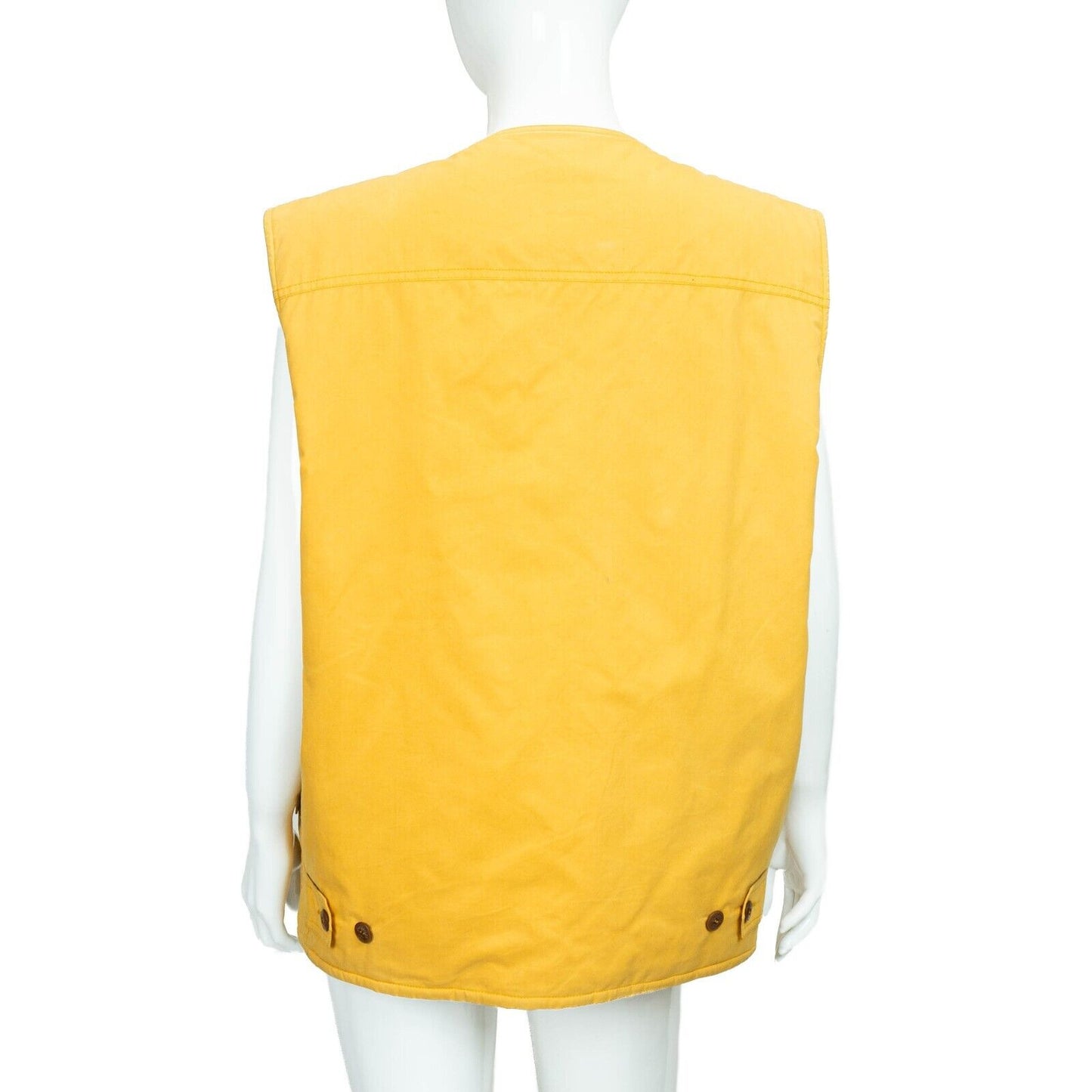 BURBERRY Men Yellow Vest Vintage 90s