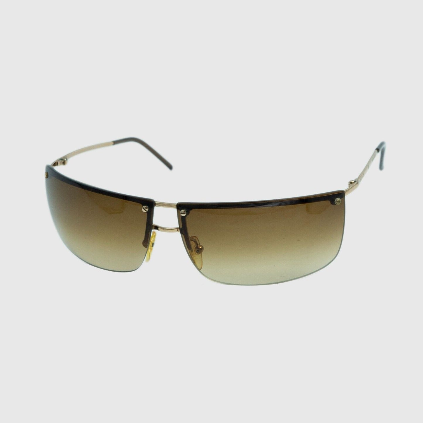 GUCCI GG 2653 Rimless Gold Sunglasses Vintage 90s 00s