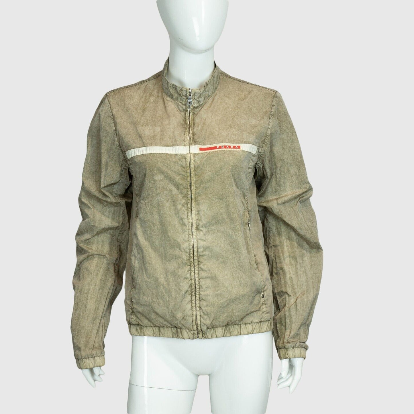 PRADA Sport Gray Nylon Jacket Art SGV782 Vintage 90s 00s