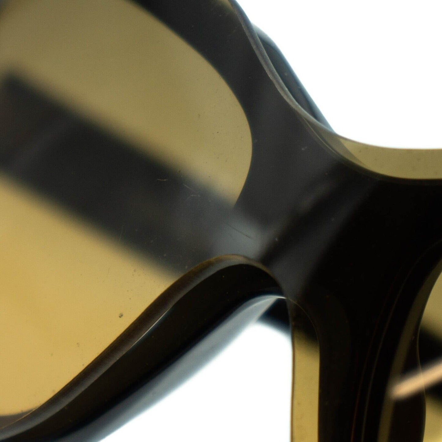 CHANEL 5065 CC Black Yellow Shield Sunglasses Vintage 90s 00s