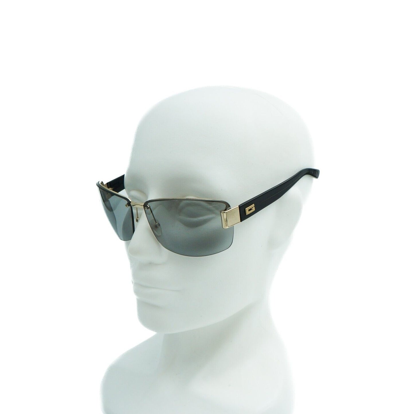 GUCCI GG 1800 Rimless Black Sunglasses Vintage 90s 00s