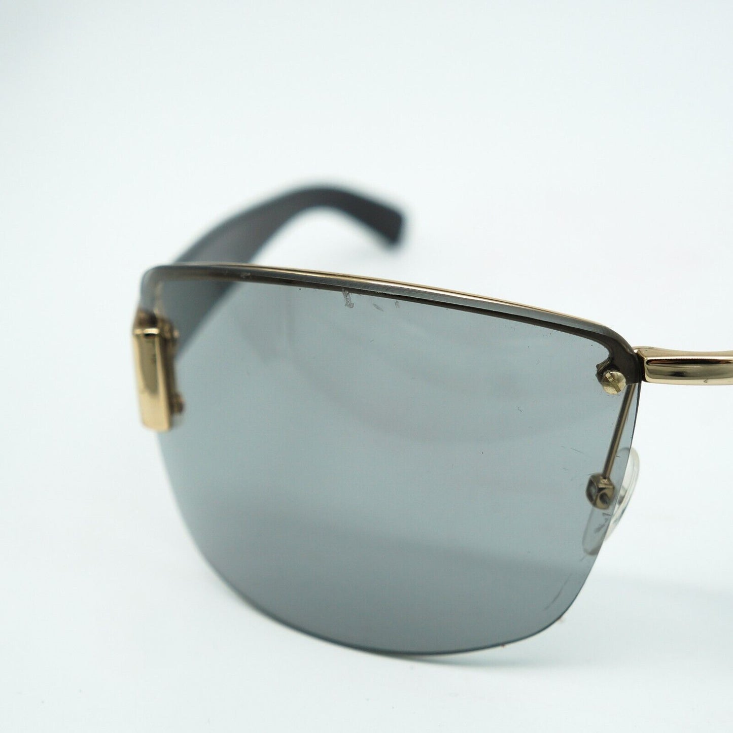 GUCCI GG 1800 Rimless Black Sunglasses Vintage 90s 00s