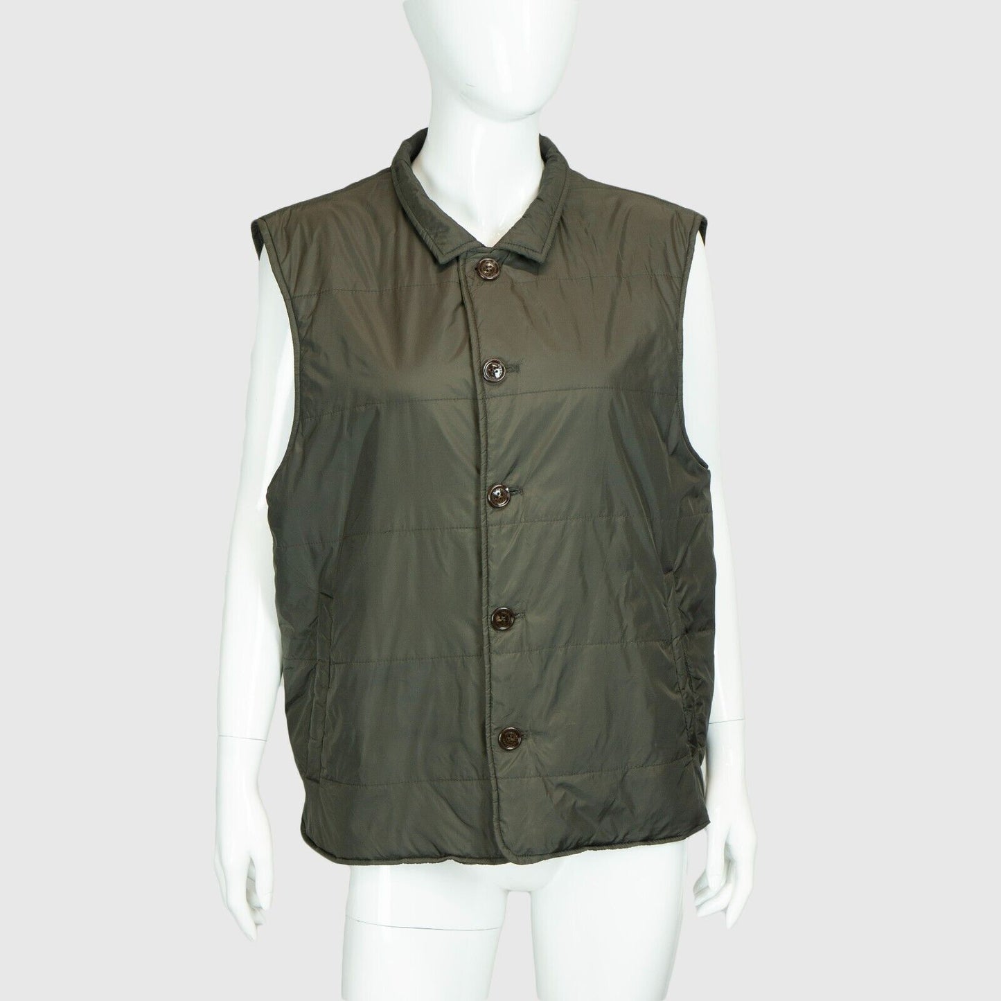 BURBERRY Check Green Vest Jacket Vintage 90s 00s