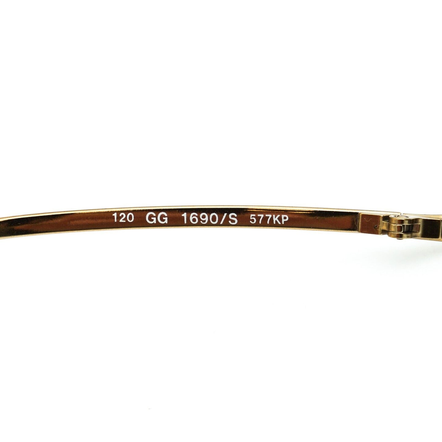 GUCCI GG 1690 Rimless Gold Sunglasses Vintage 90s 00s