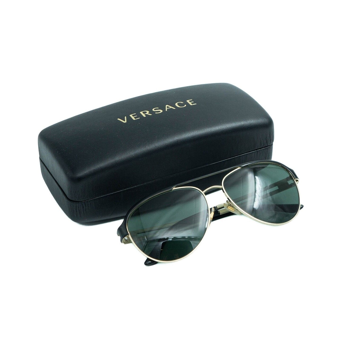 VERSACE VE2165 Aviator Sunglasses Gold Medusa 2165