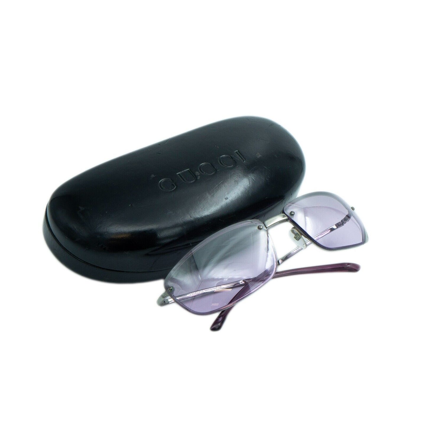 GUCCI GG 1691 Logo Purple Sunglasses Vintage 00s