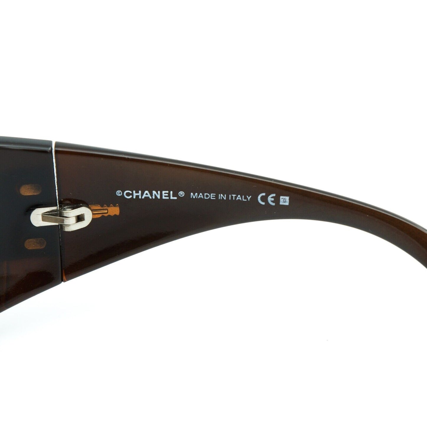 CHANEL 5085 Wrap Mask Brown Sunglasses Vintage 90s 00s