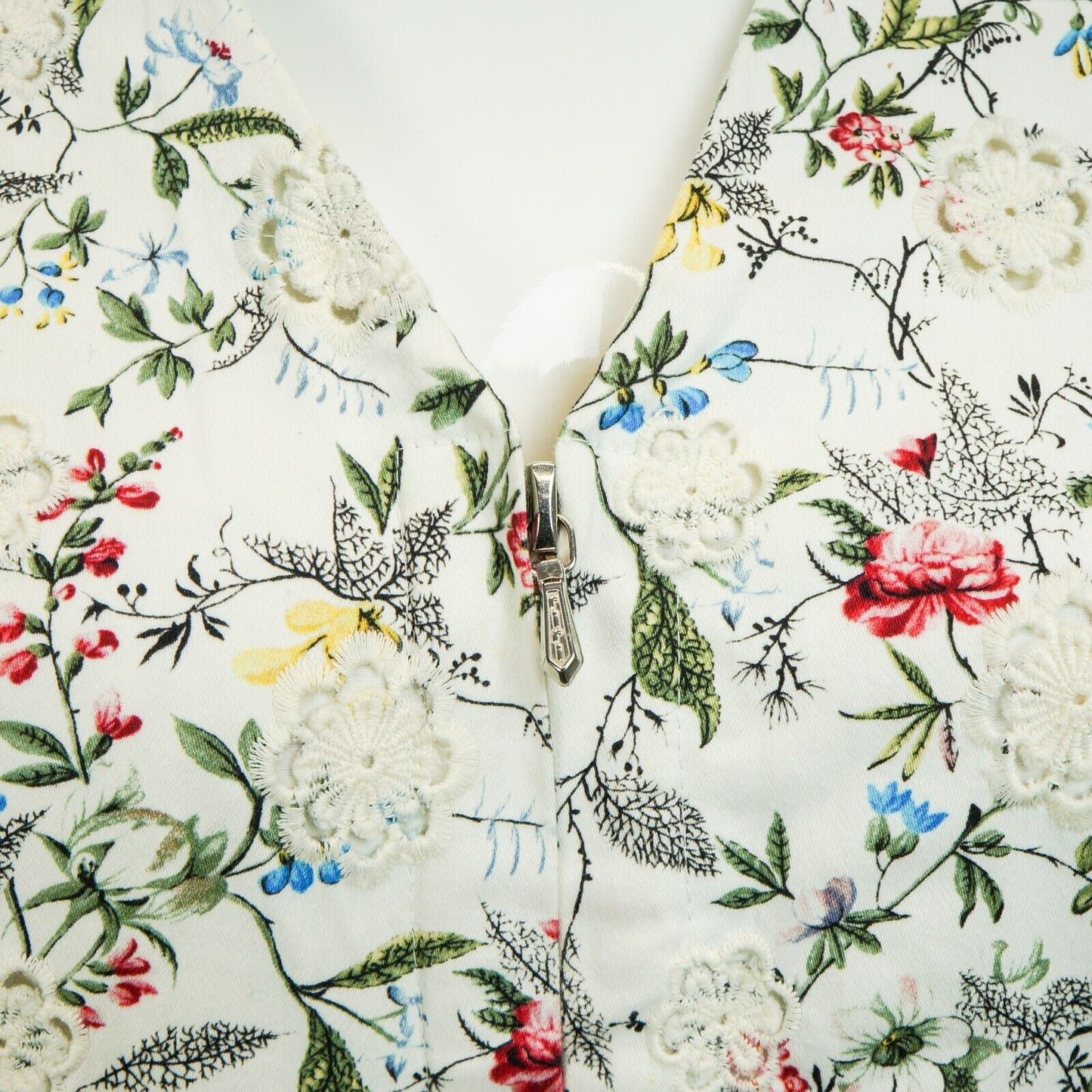 Vintage Floral White Blazer Jacket 00s RIRI