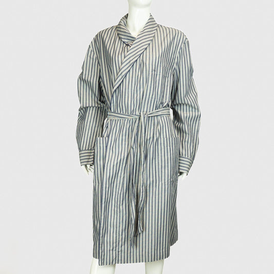 Christian DIOR Monsieur Blue Light Robe Vintage 80s 90s