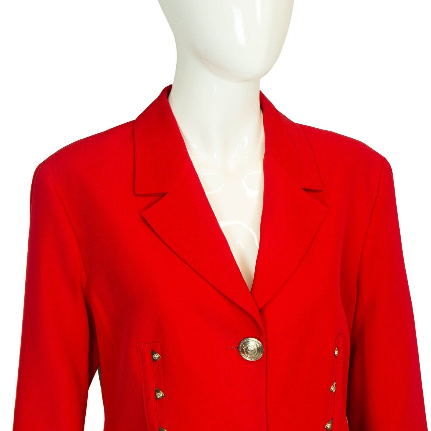 VERSACE Jeans Couture Red Blazer Jacket Vintage 90s 00s