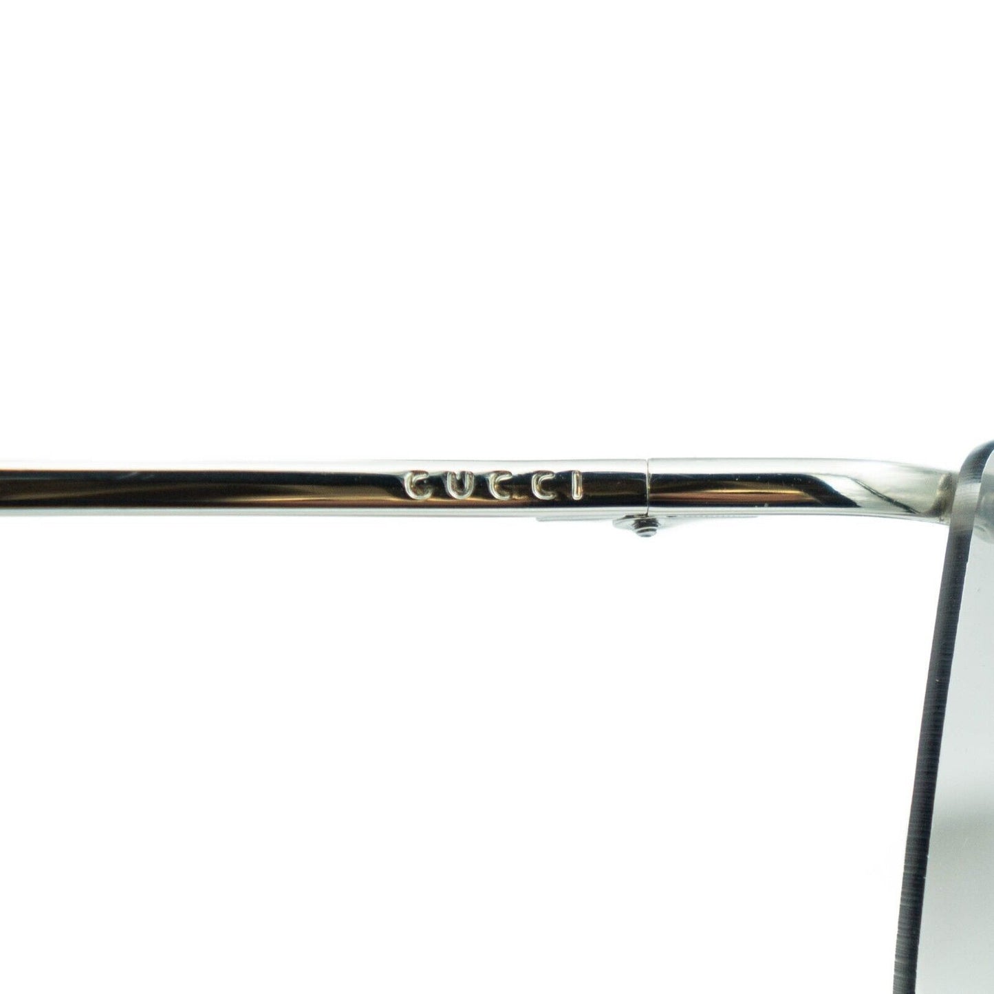 GUCCI GG 2681 White Silver Shield Rimless Sunglasses Vintage 90s 00s