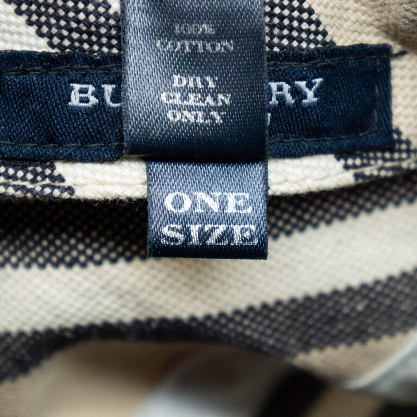 BURBERRY Check Monogram Beige Cap Vintage 00s