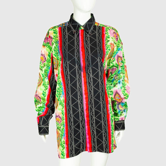 VERSUS Gianni Versace Multicolor Shirt Vintage 80s 90s