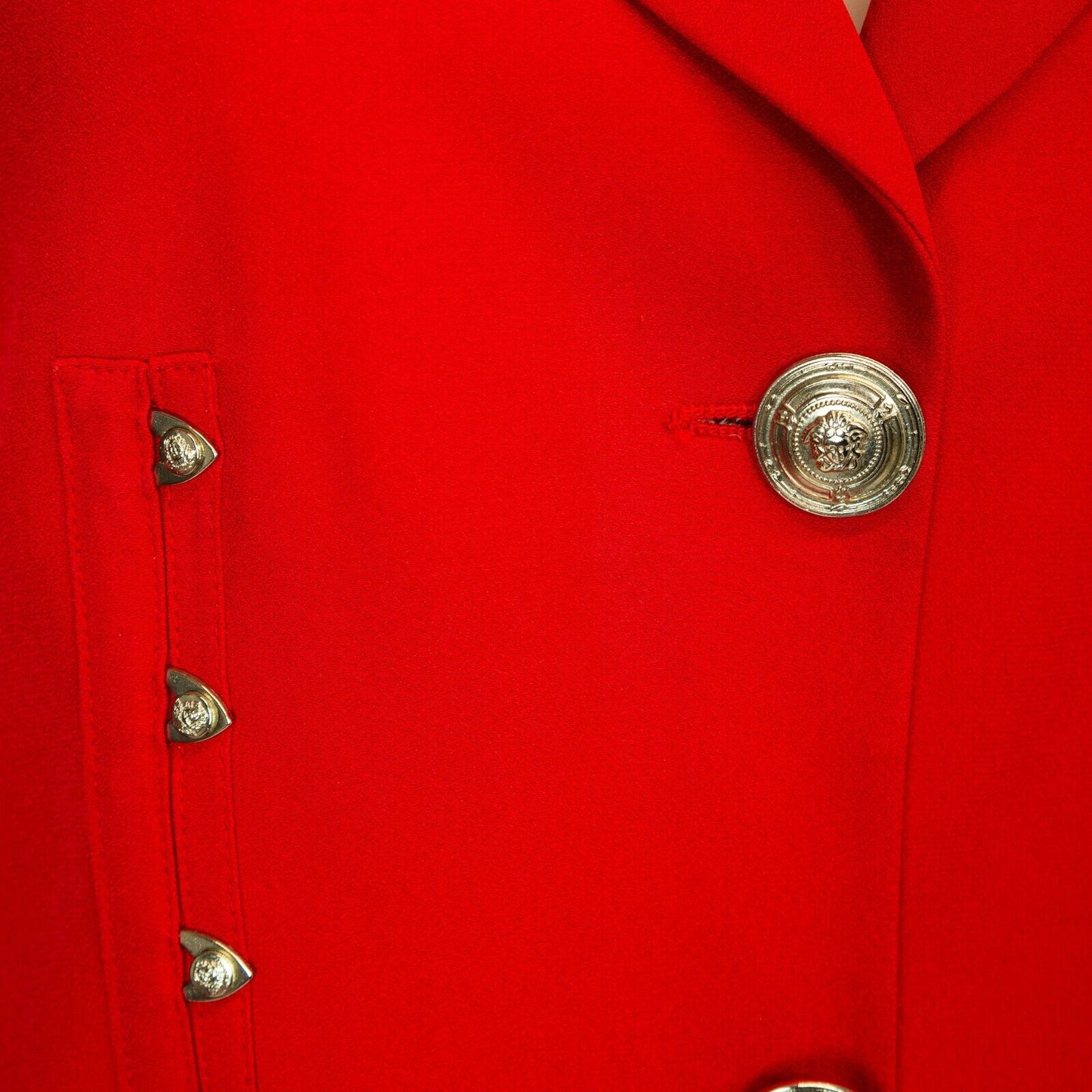 VERSACE Jeans Couture Red Blazer Jacket Vintage 90s 00s