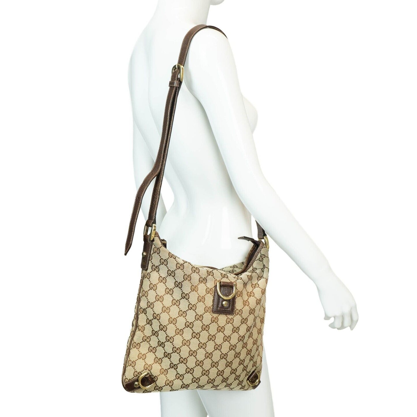 GUCCI GG 131326 Canvas Shoulder Crossobody Hand Bag Vintage 00s