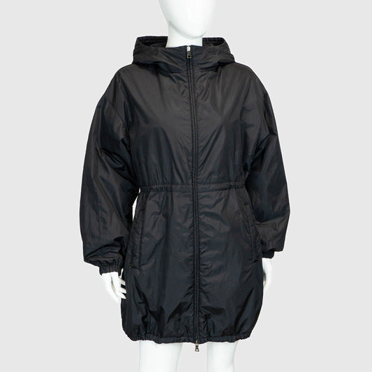 PRADA Sport FW2009 Nylon Parka Jacket Black Vintage 90s 00s