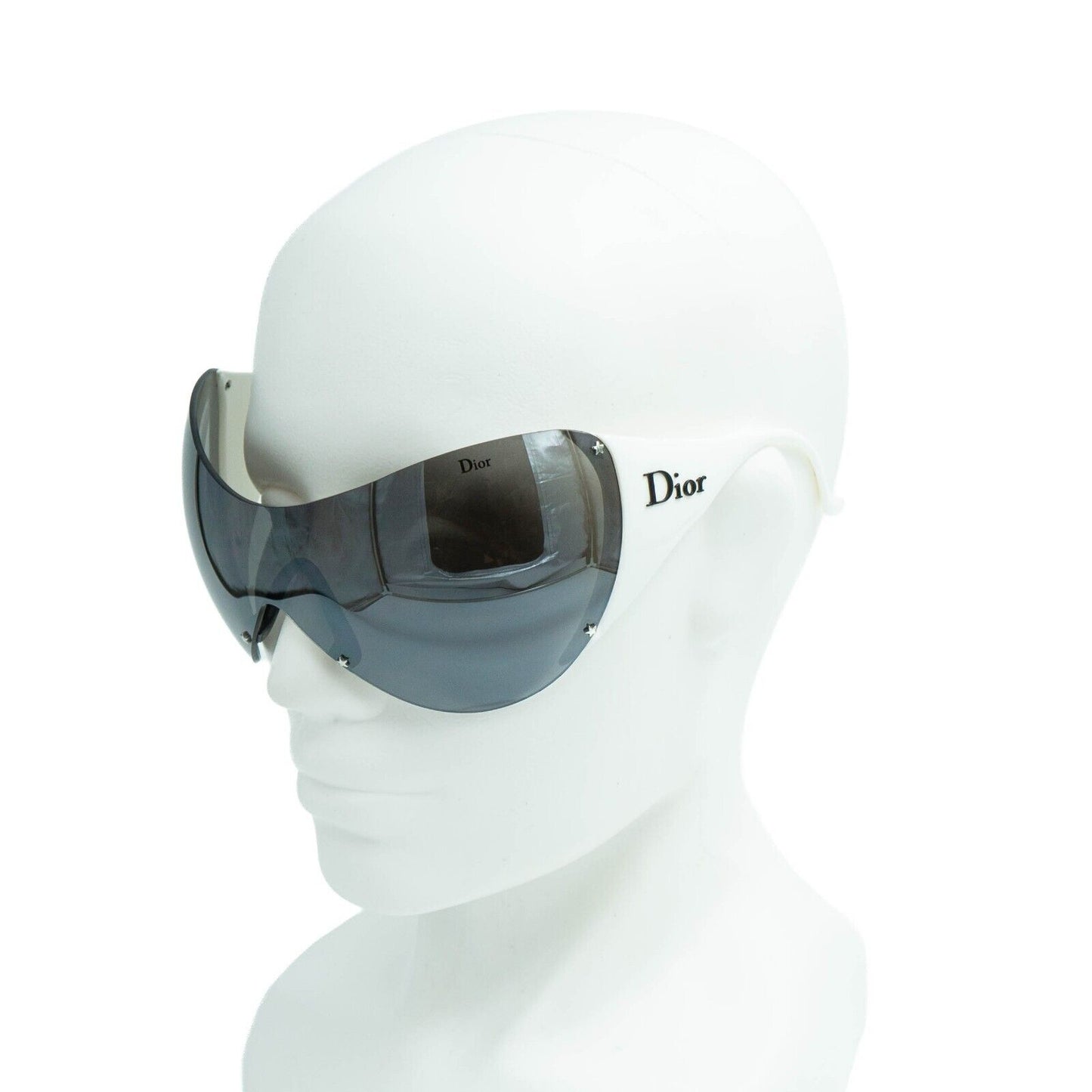 Christian DIOR SKI 1 White Wrap Mask Sunglasses Vintage 90s 00s