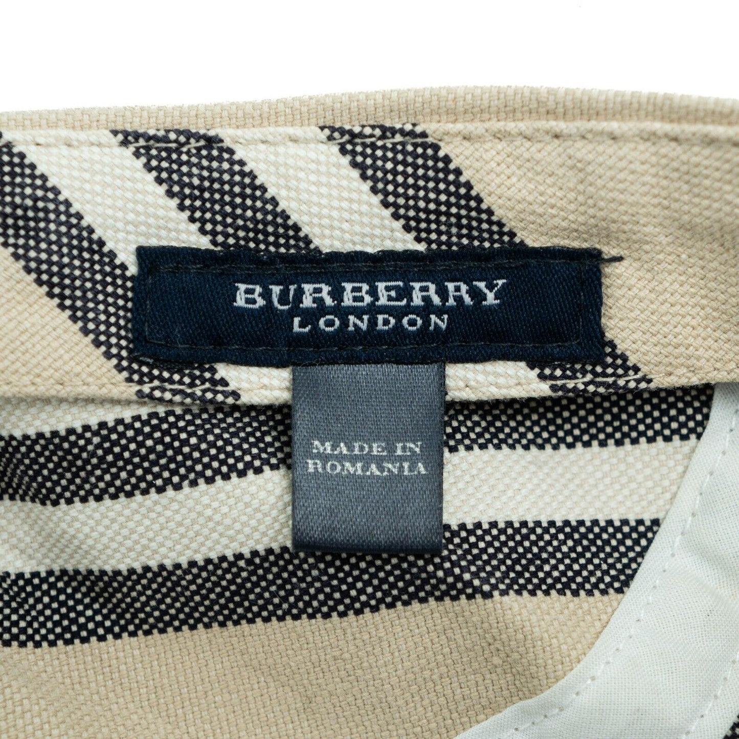 BURBERRY Check Monogram Beige Cap Vintage 00s