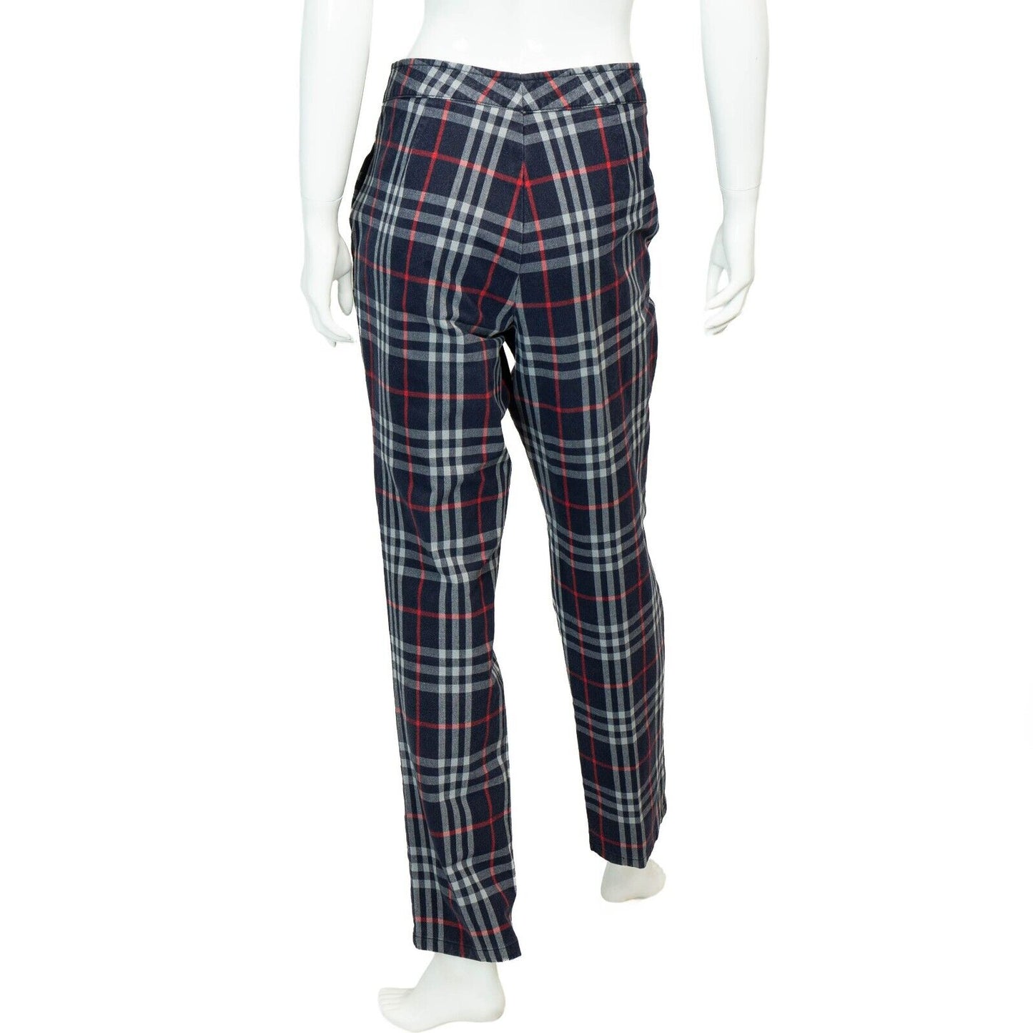 BURBERRY Check Monogram Pants Black Women Vintage 00s