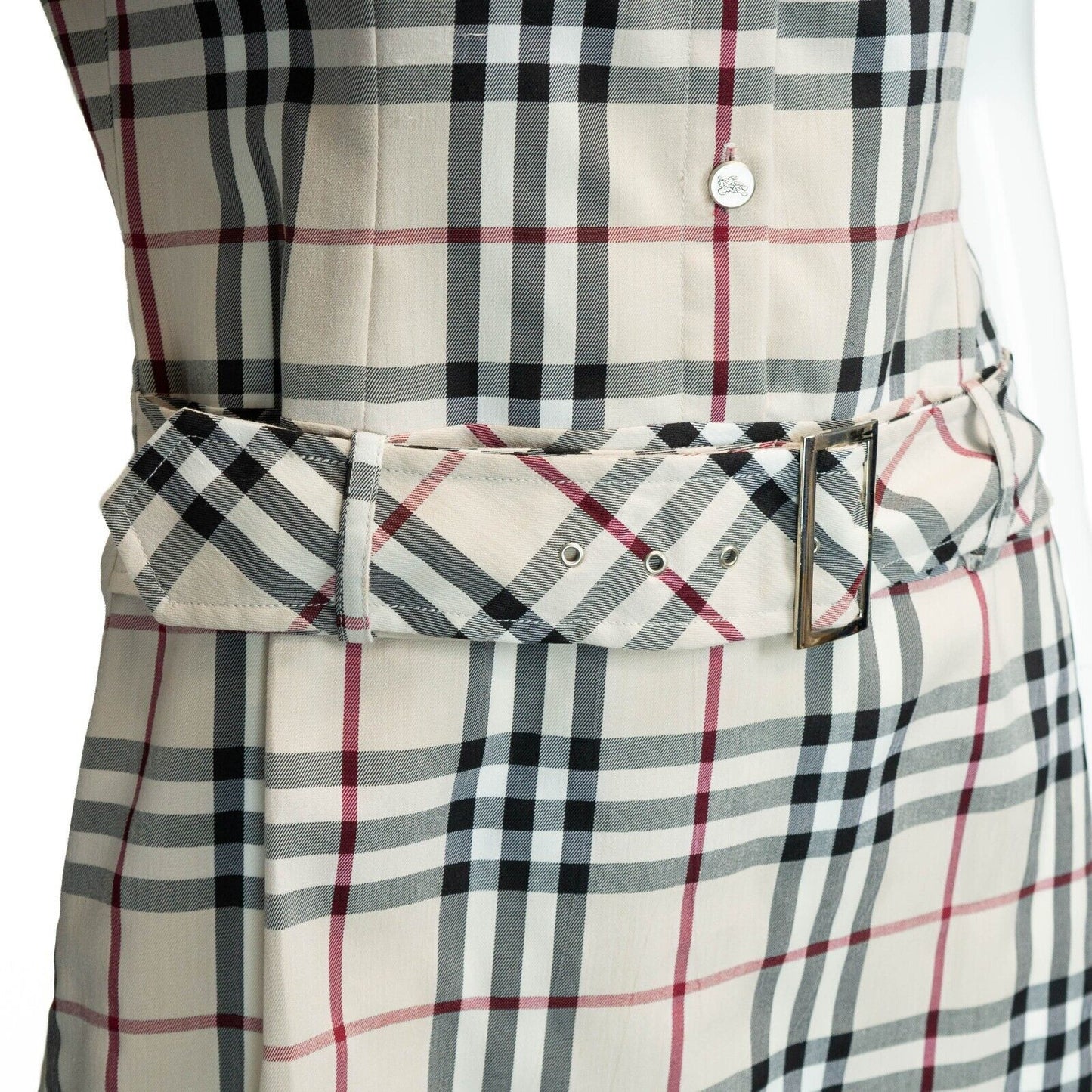 BURBERRY Check Monogram Dress Vintage 00s