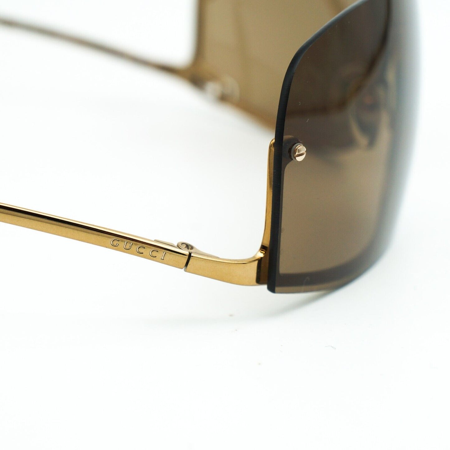 GUCCI GG 1690 Rimless Gold Sunglasses Vintage 90s 00s