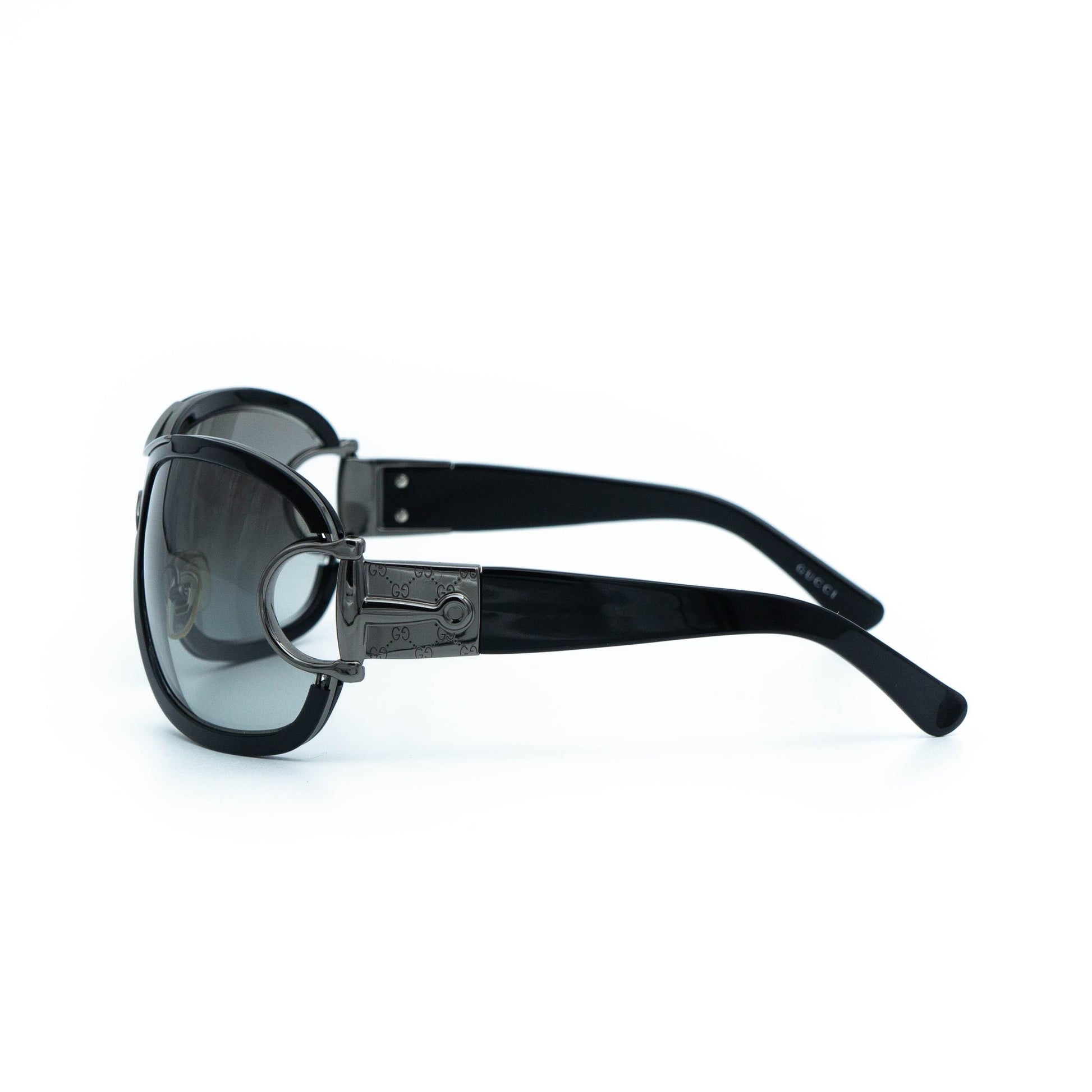 GUCCI GG 2930 black silver mask vintage sunglasses