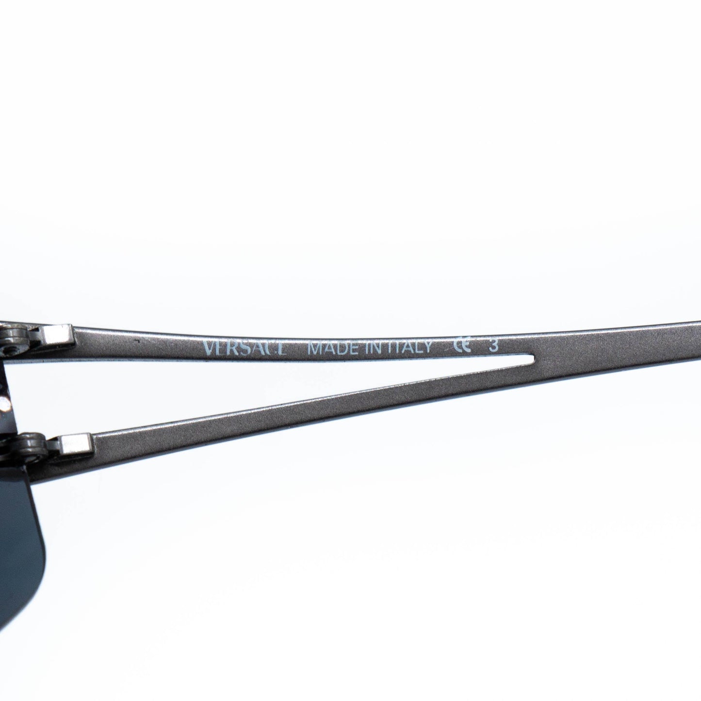 Versace MOD N30 Medusa Silver Shield Rimless Sunglasses