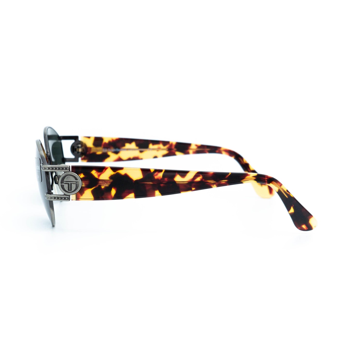 Sergio Tacchini ST 1033-S silver oval sunglasses