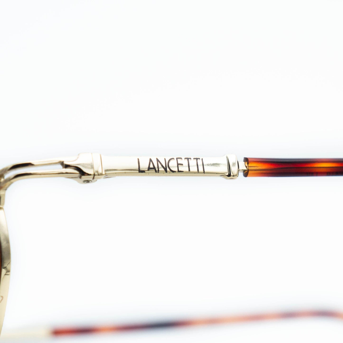 Lancetti 4542 Round Metal Gold Sunglasses Vintage
