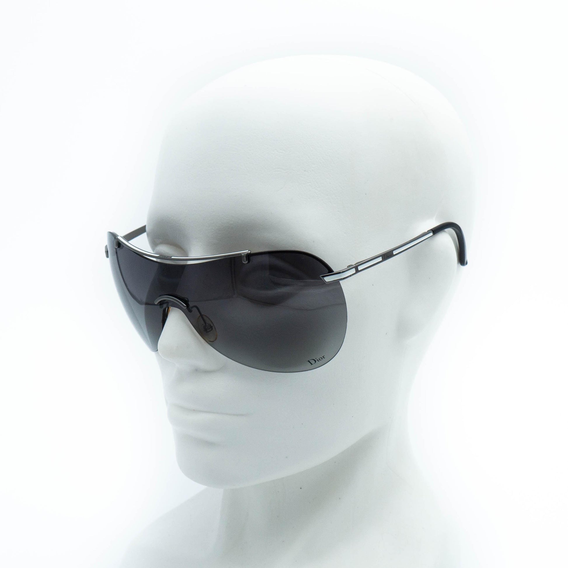Christian Dior AIR 1 black shield vintage sunglasses