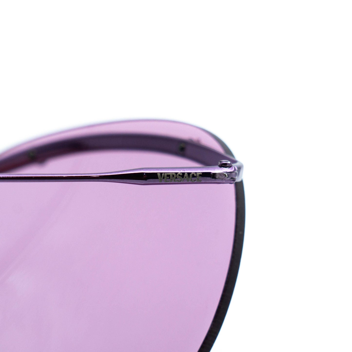 GIANNI VERSACE mod X61 Purple Rimless Sunglasses Vintage