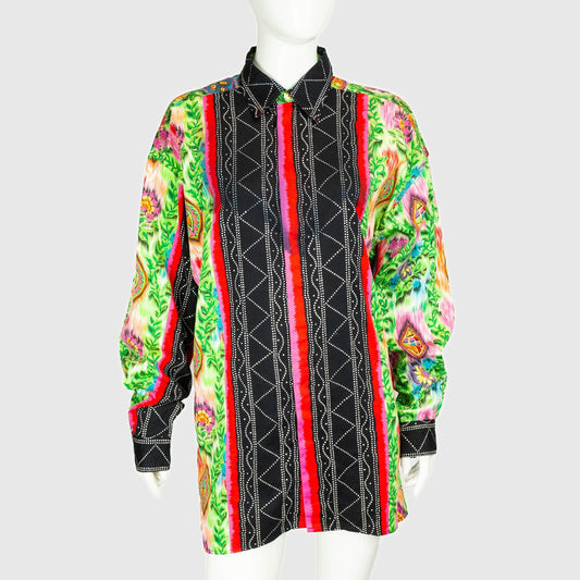 VERSUS Gianni Versace Multicolor Shirt Vintage 80s 90s