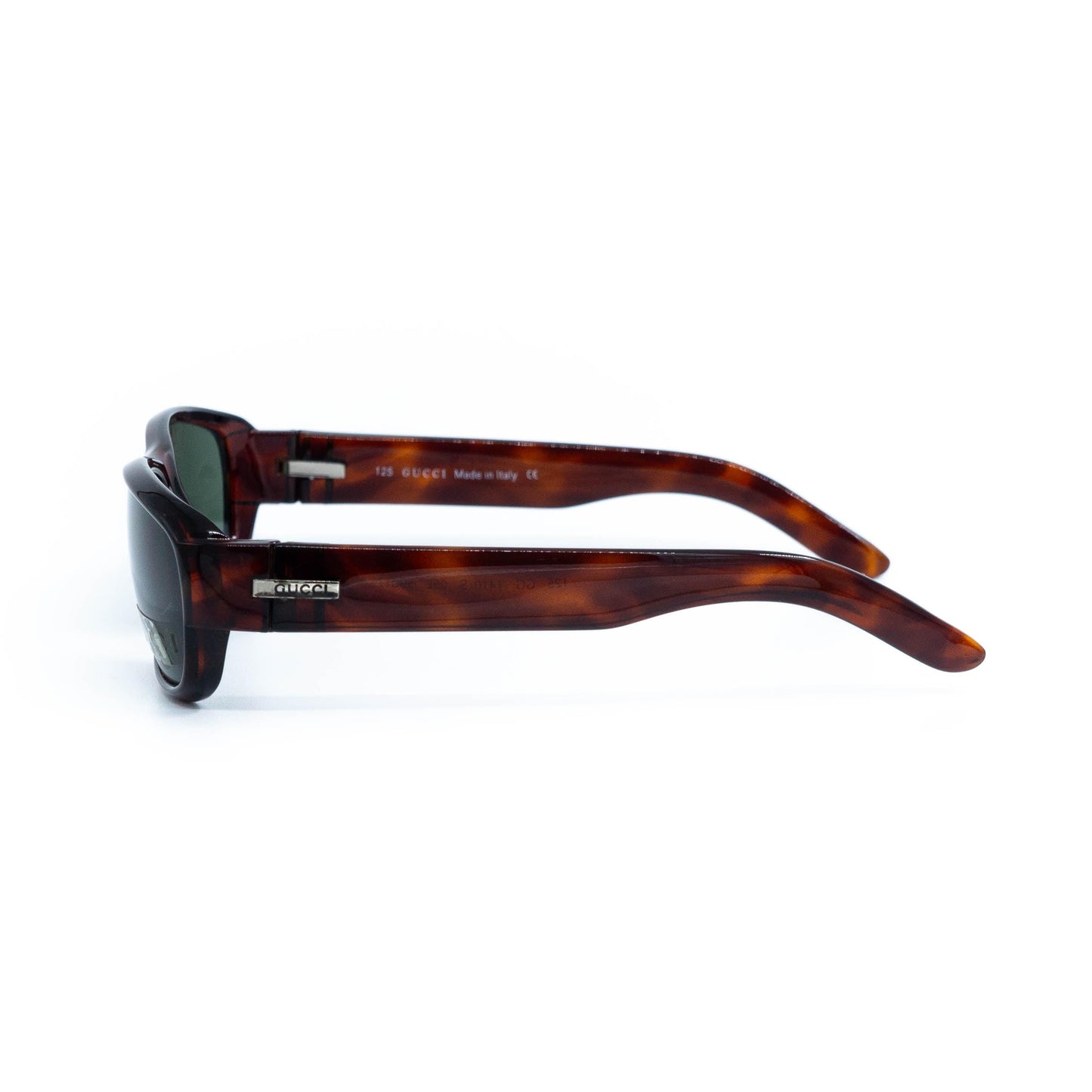 Gucci GG 1410/S oval brown sunglasses front view
