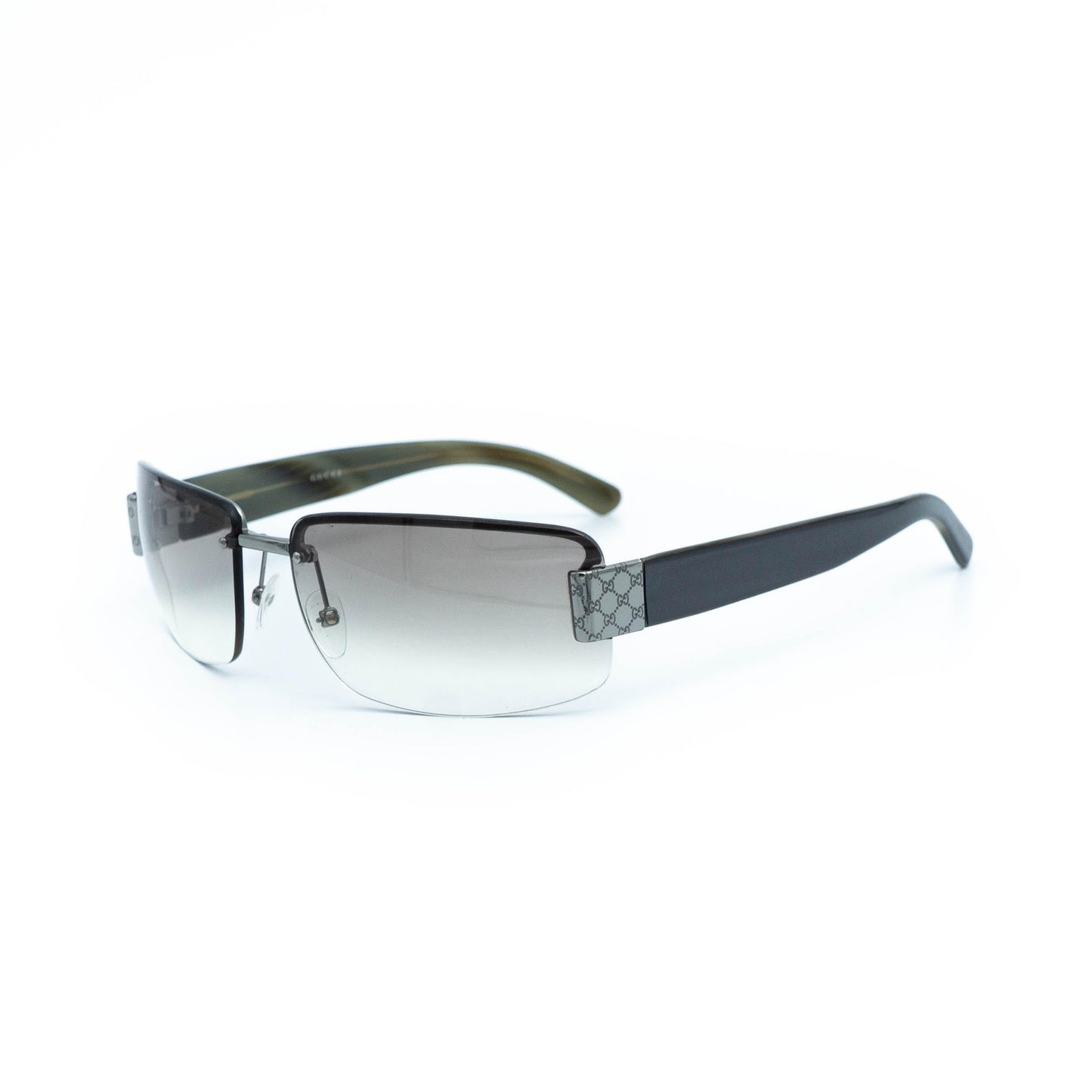 GUCCI GG 1797 silver rimless vintage sunglasses