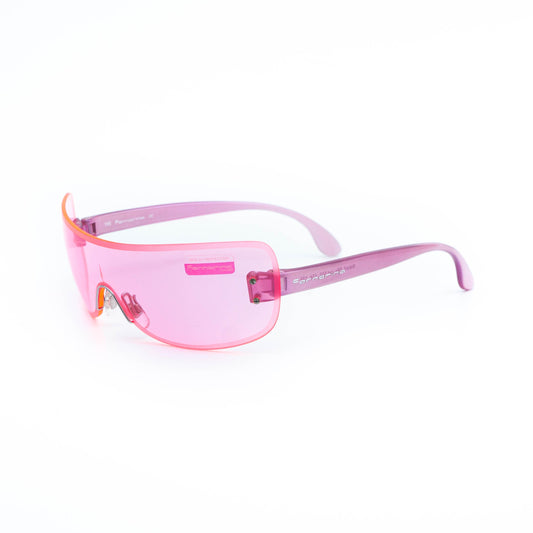 Fornarina Naked pink shield mask vintage sunglasses