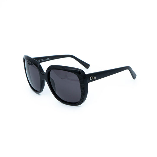 Christian Dior Taffetas 1 black oversized vintage sunglasses