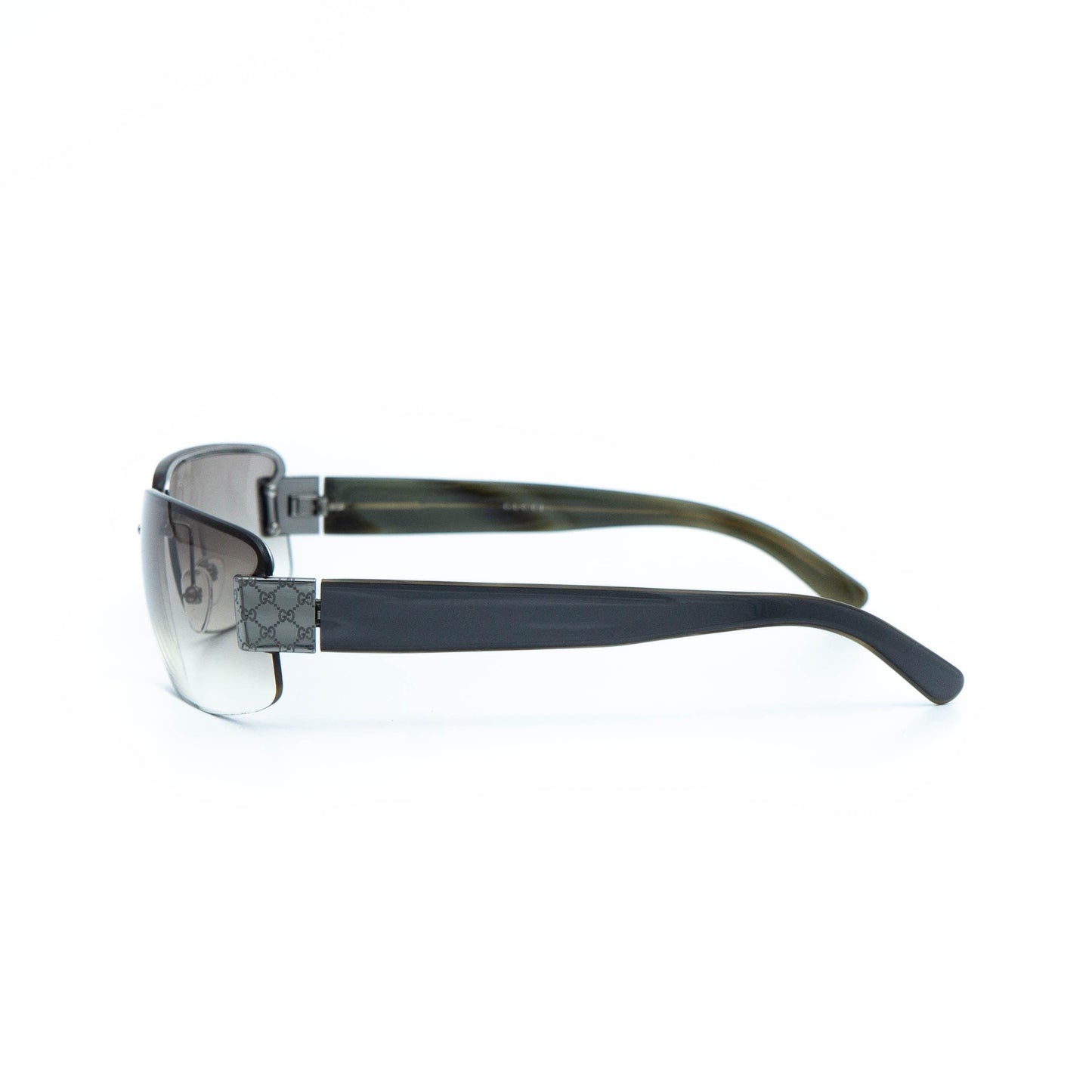 GUCCI GG 1797 silver rimless vintage sunglasses