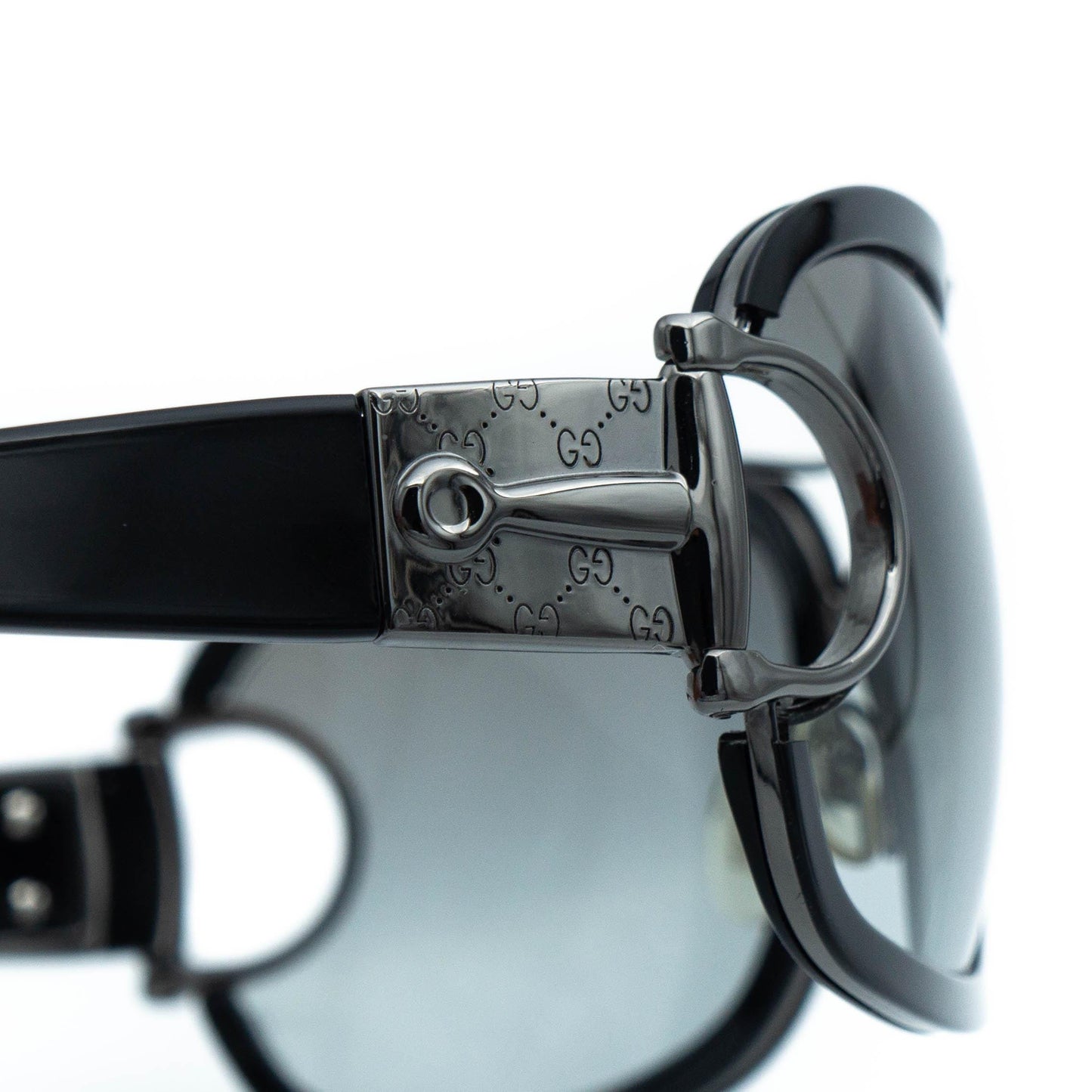 GUCCI GG 2930 Black Silver Mask Sunglasses Vintage