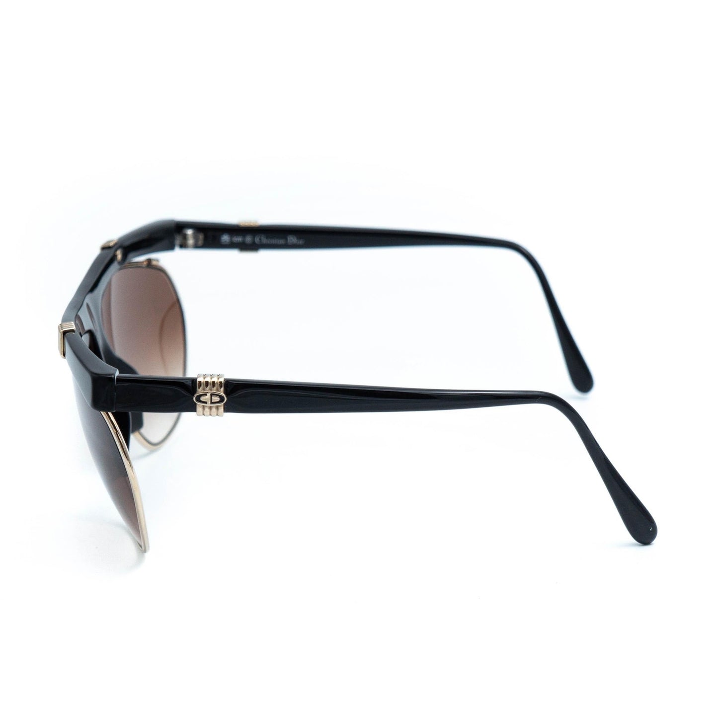 Christian DIOR 2555 Rare Black Sunglasses Vintage 80s 90s