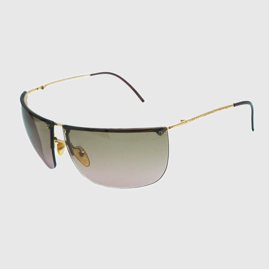 GUCCI GG 2652 Gold Rimless Sunglasses Vintage 90s 00s